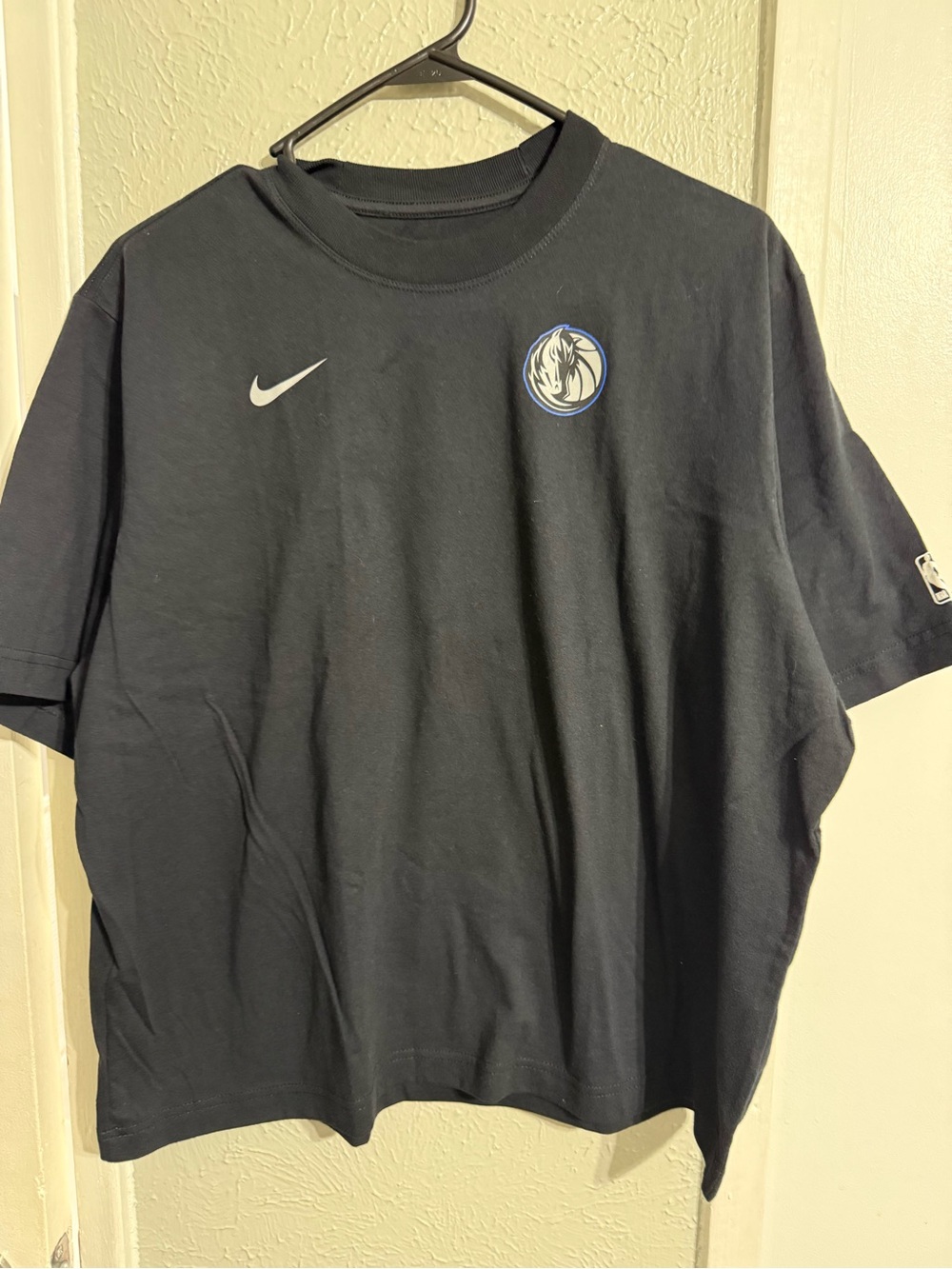 Nike Black Dallas Mavericks Crew Neck Short Sleeve Tee